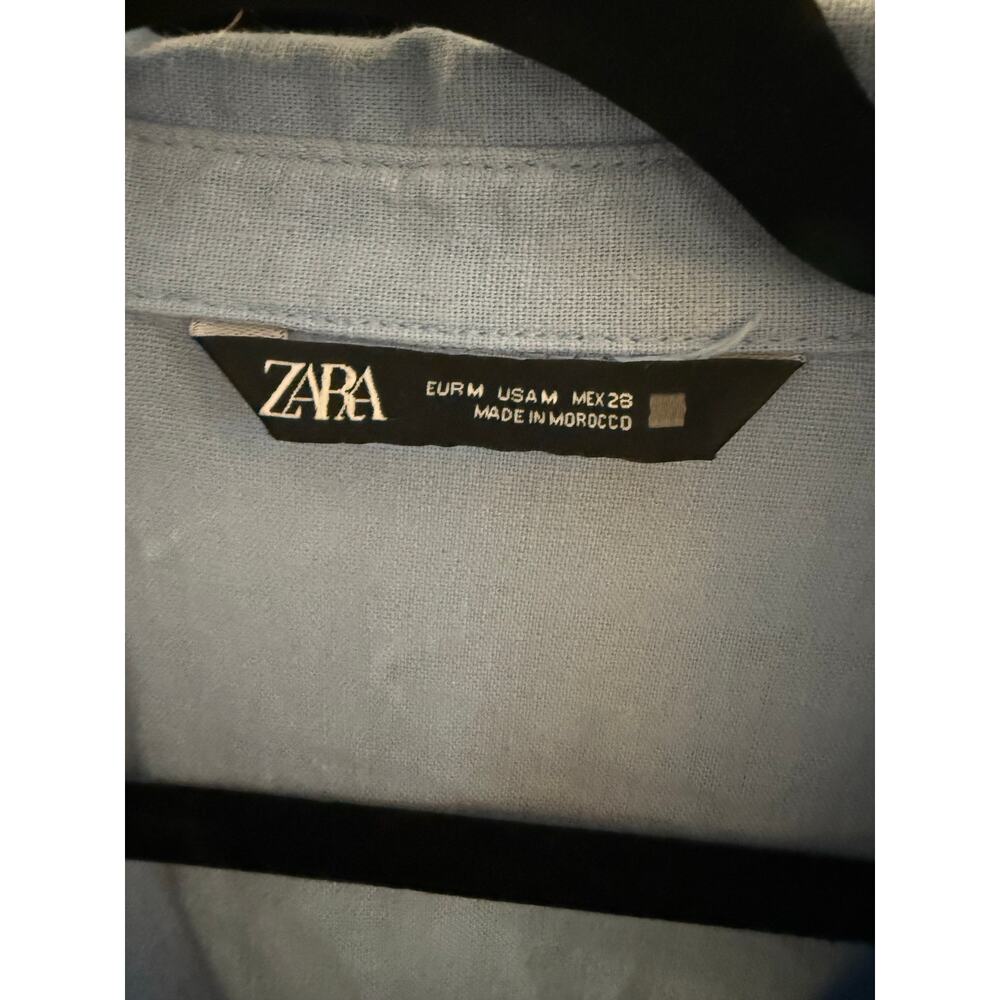 Beautiful Blue Dress By Zara Size Medium - Picture 4 of 5